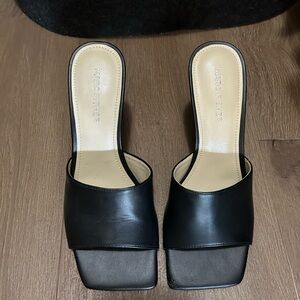 Marc Fisher Black Mule Heels -